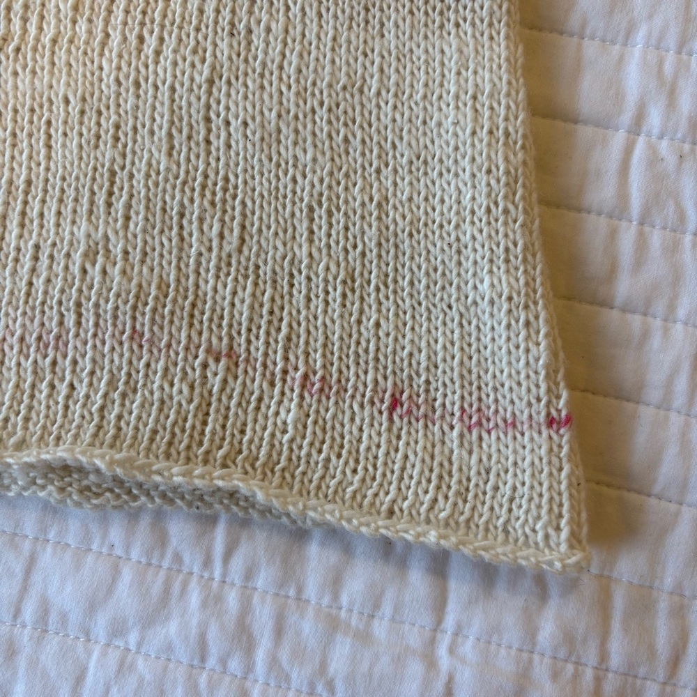 Hand Knit White Cotton Short Sleeve Tee - Picture 4 of 8